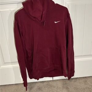 Nike Men's Burgundy Hoodie